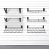 Elevate your garage to a haven of organization with Milwaukee Slatwall's Large Shelf Bundle. Six shelves unite to offer a seamless blend of form and function, enhancing your storage with a refined touch.