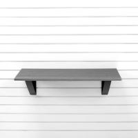 Heavy duty garage shelf with PVC laminate surface for indoor storage spaces