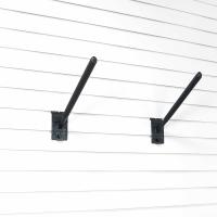 Secure 12″ Angled Hook Bracket for Garage Slatwall Storage