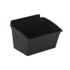 garage slatwall bins for storage organization mounted on wall panels