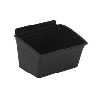 garage slatwall bins for storage organization mounted on wall panels