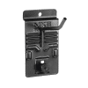 Compact and durable Small Straight Hook from MKE Slatwall for organizing tools.