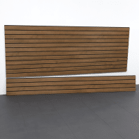 Transform your garage with the 8ft Western Cedar Laminated PVC Slatwall for maximum storage