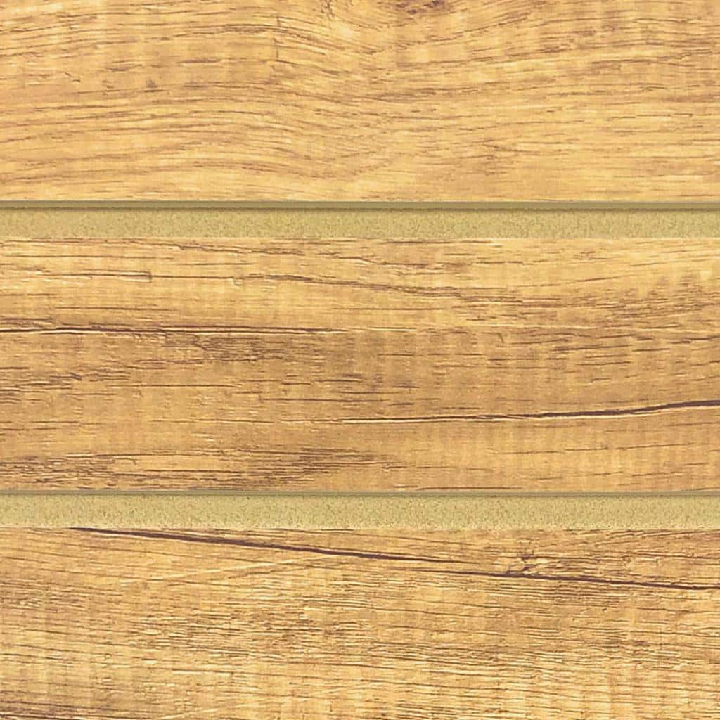 Close-up view of Aspen Maple Slatwall showing texture and slot design