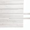 Whitewood laminate PVC slot inserts designed for enhanced garage or retail space organization, seamlessly fitting into slatwall panels.