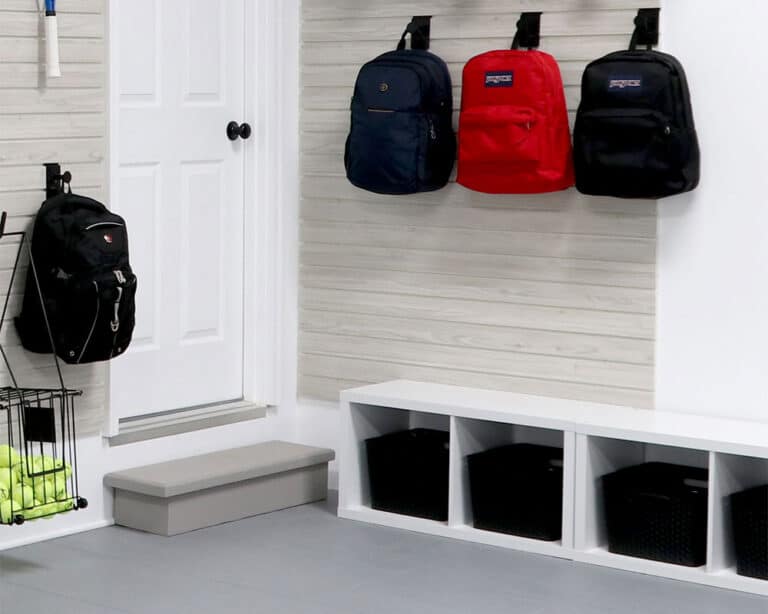 How to Create a Functional Garage Mudroom with MKE Slatwall