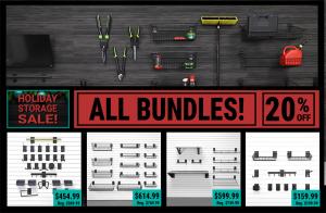 Premium laminated slatwall panels used in a closet… pantry or indoor storage space