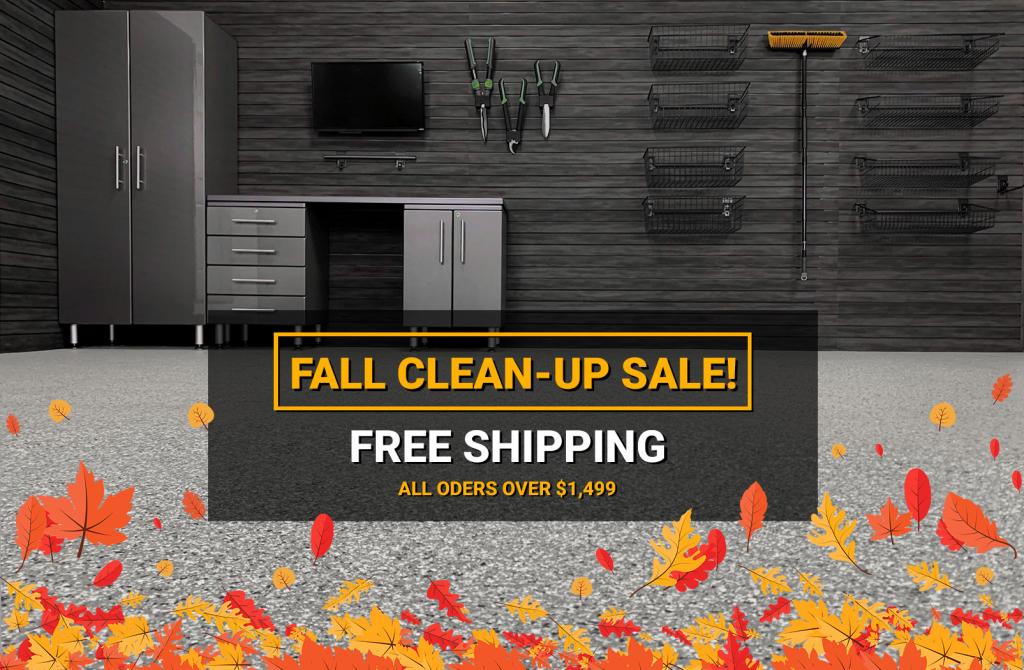 Garage organization system with MKE Slatwall wall storage