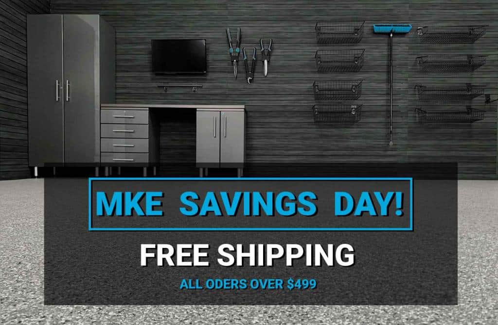 MKE Slatwall garage wall storage panels on sale