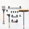 Medium Lawn and Garden Tool Bundle with slat wall hooks and shelves