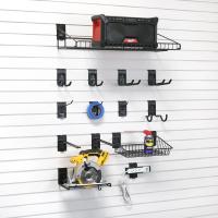 Slat wall hooks and tool holders from the Medium Tool Bundle