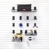 Medium Tool Bundle with hooks, shelves, and baskets for garage organization