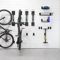 Steadyrack Classic Bike Rack mounted on slatwall