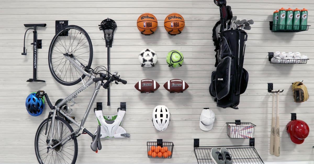 How To Organize Sports and Outdoor Gear Using Slatwall