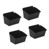 slatwall storage bins 4 pack garage wall organizer bins for tools hardware and accessories