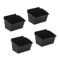 slatwall storage bins 4 pack garage wall organizer bins for tools hardware and accessories