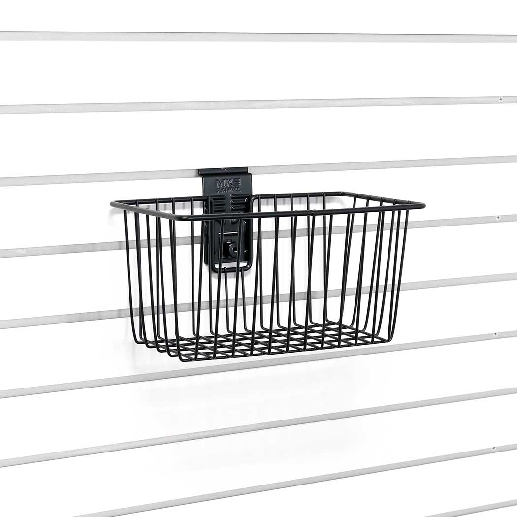 MKE-Slatwall—Caddy-Basket—Unstaged-2 Caddy Basket open wire slatwall storage basket for garage organization
