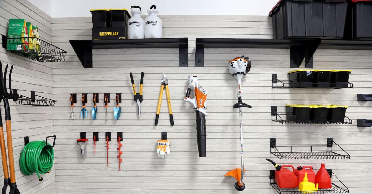Half-Wall Slatwall Designs for Modern garage Aesthetics