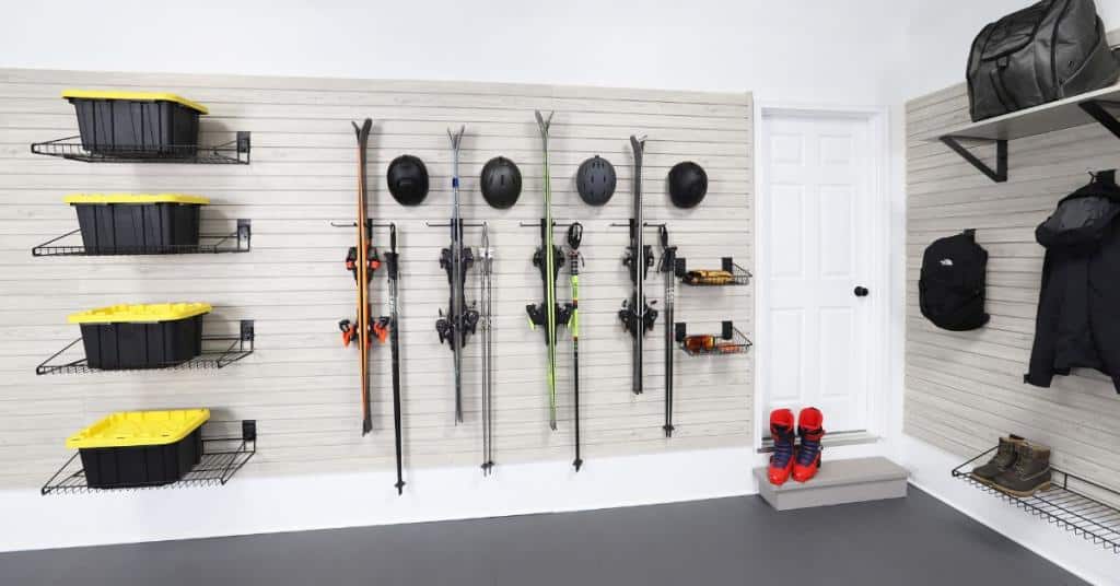 Half-Wall Slatwall Designs for Modern garage Aesthetics