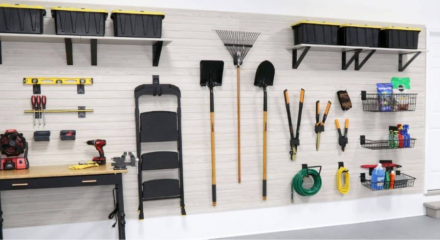 How To Store Tools Efficiently Using Garage Slatwall